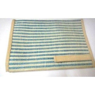 Blue Jute Burlap File Folder Case Binder Bag - Classy Gift Filing Paper Storage
